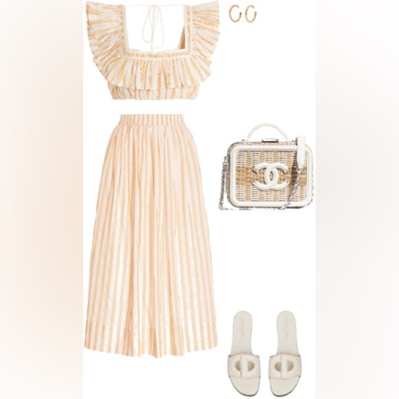 Acler Maxwell stripe top and skirt set. Size 4 - Picture 14 of 14